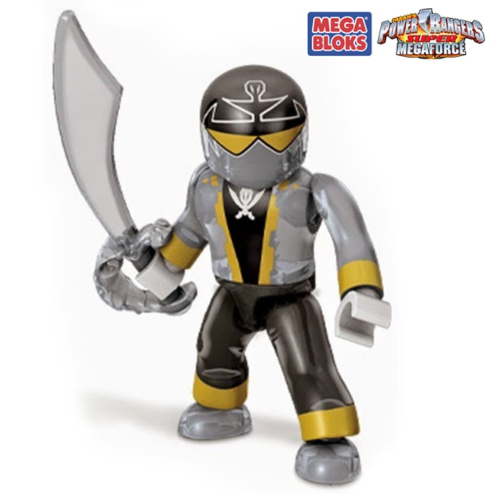 Silver Power Ranger Minifigure - Mega Bloks Power Rangers Super Megaforce